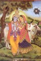 Radha Krishna et vache hindoue